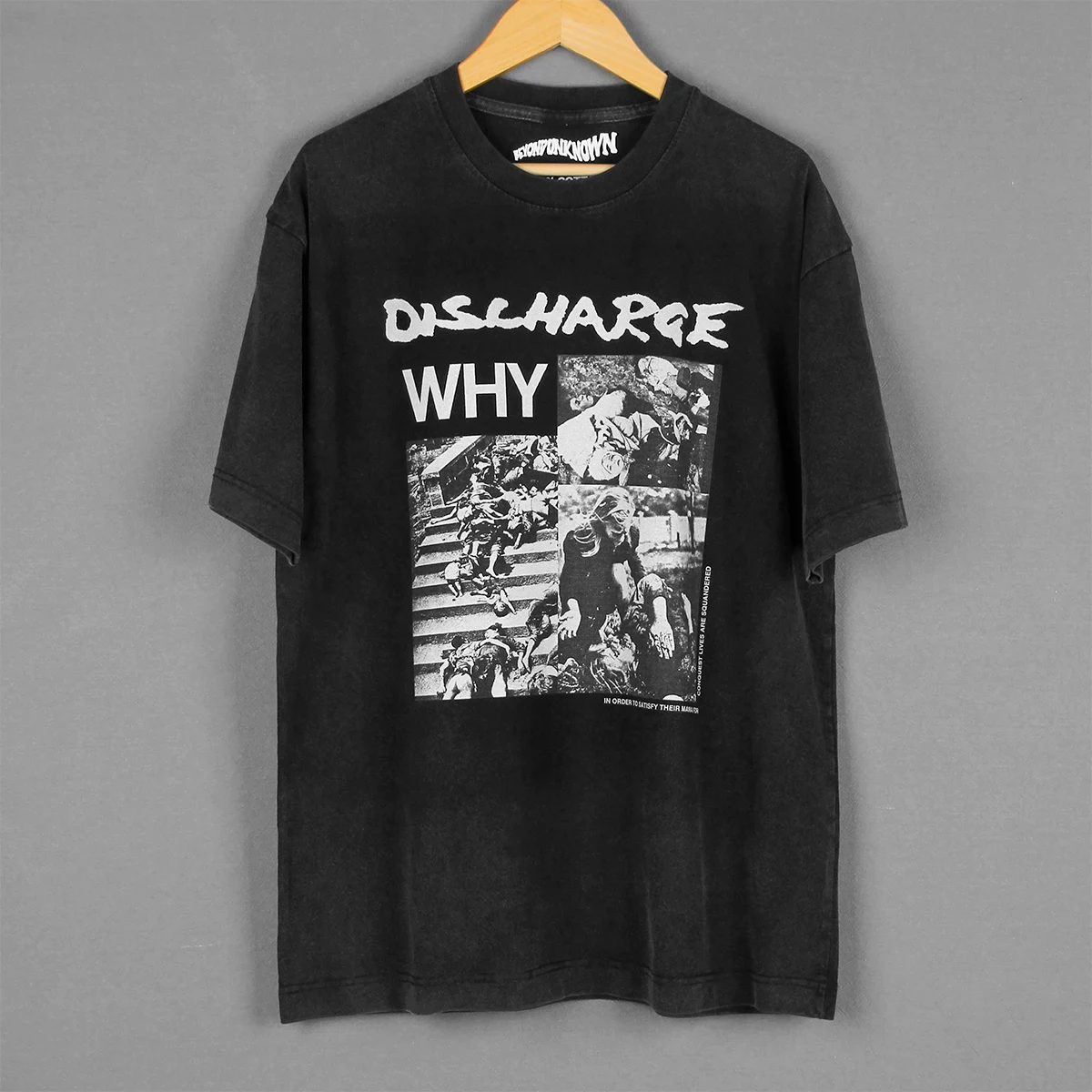 Camiseta de descarga por qué banda Punk Hardcore The Anti Cimex GBH Driller Killer War algodón manga corta ropa de hombre Camisa estampada