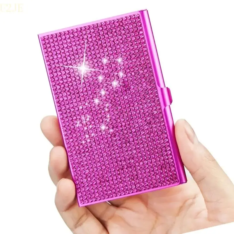 U2JE Rownestones Case Case Case Case Aluminum сплав карты Card Card Организаторы визитной карточки 93x61 мм для мужчин женщин