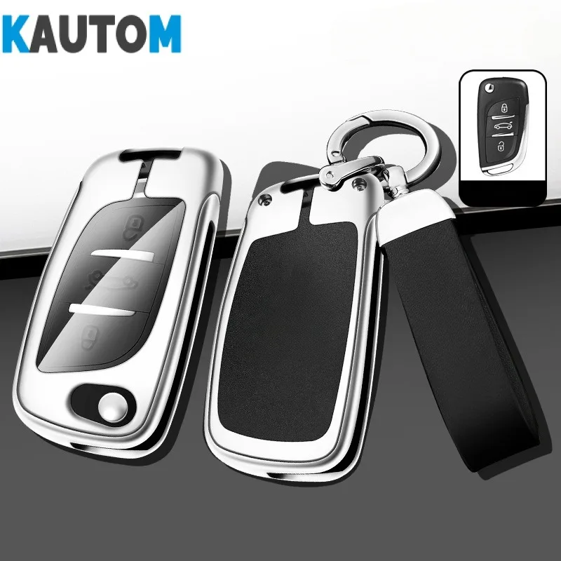 Car Folding Remote Control Key Cover Use For Soueast Dx3 Dx7 Dx519 A5 Key Case Shell Decorative Buckle