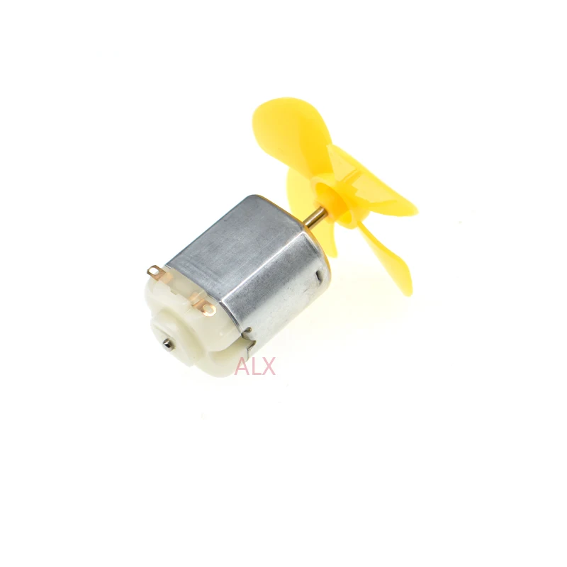 5SETS dc MICRO 130 GEAR motor with fan blade SMAll propeller 3-6V FOR ARDUINO DIY experiment 3V 6v