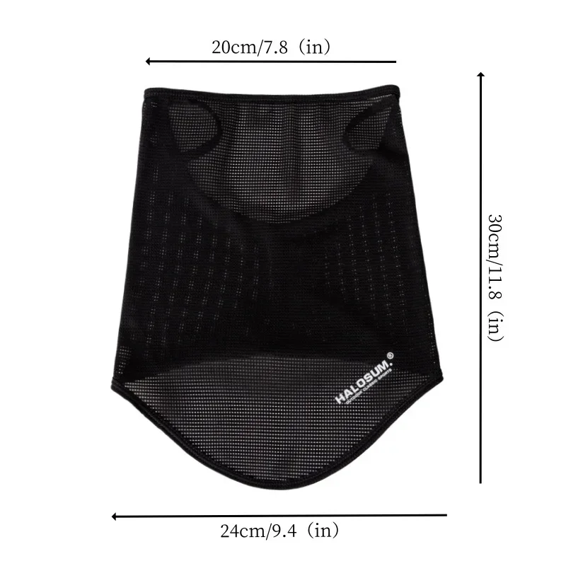 Máscara facial completa de seda gelo balaclava verão proteção solar respirável resistente a UV à prova de vento para ciclismo caminhadas atividades ao ar livre