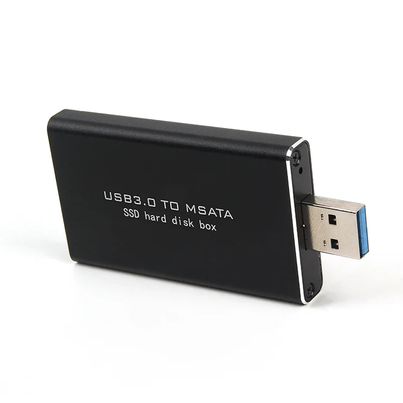 M2 SSD Внешний HDD Mobile Box USB3.0 to mSATA Case Адаптер жесткого диска USB 3.0 to mSATA SSD Корпус MSATA to USB 5 Гбит/с HDD Case