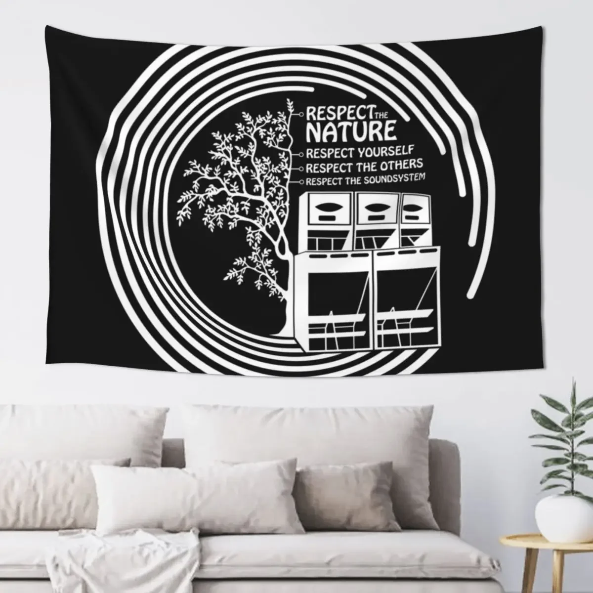 23AN090 - Tekno 23 respect the nature Tapestry Home Decorators Kawaii Room Decor Aesthetic Home Decor Bathroom Decor Tapestry