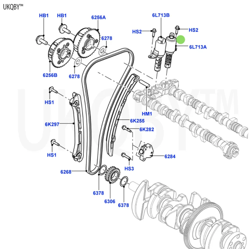 La nd Ro ve r second-generation Freelander 2006-2014 LR025652 solenoid valve - engine variable timing