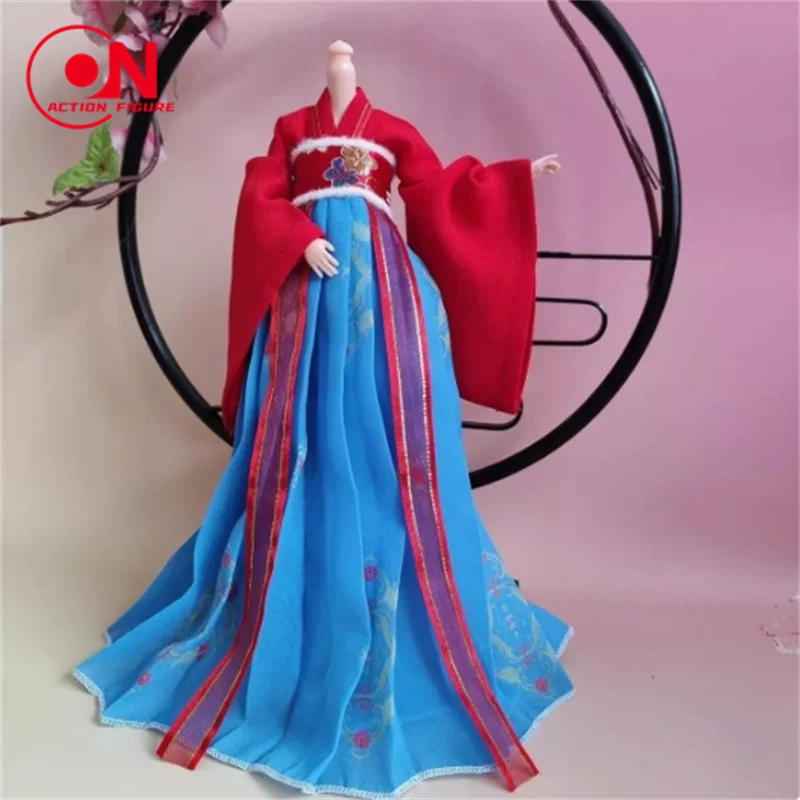 Stili diversi Soldato femminile in scala 1/6 in stile cinese stampato antico Hanfu adatto per bambola Action Figure da 12 pollici