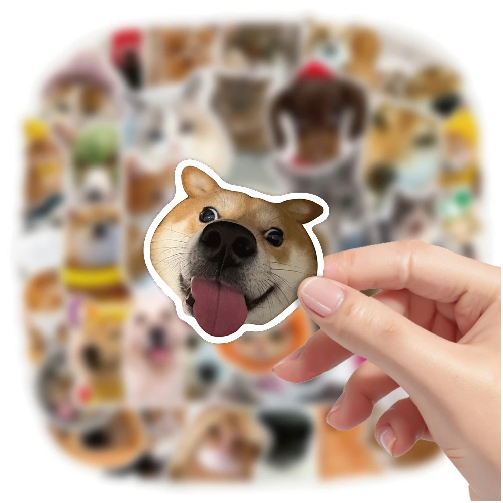 

10/30/50pcs Cute Cartoon Cat Dog Graffiti Stickers Classic Funny Animal MEME Decals for Motorcycle Guitar Decoration Sticker Toy
