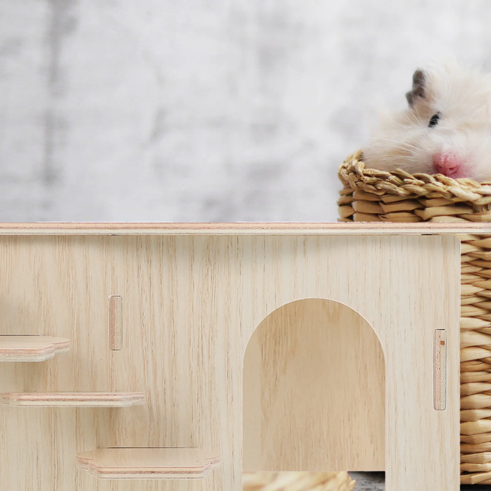 Creative Hamster Hideout Wooden Hamster Hiding Place Hamster Sleeping Nest Wooden House Toys Pet Guinea Pig Squirrel Hideout