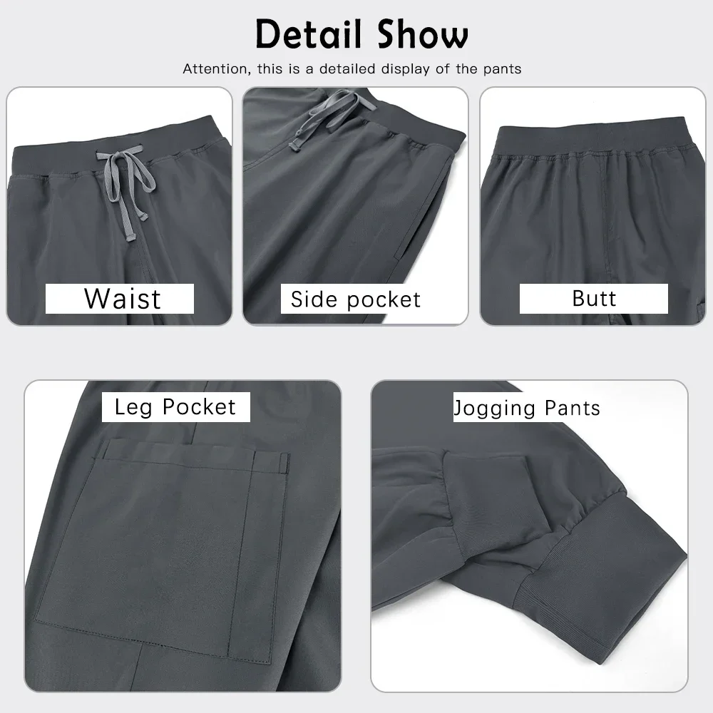 Wholesale 2-piece Set Clinical Workwear Pharmacy Lab Work Suit Medical Top Pants Dentist Overalls Nurse Doctor Surgical Uniforms