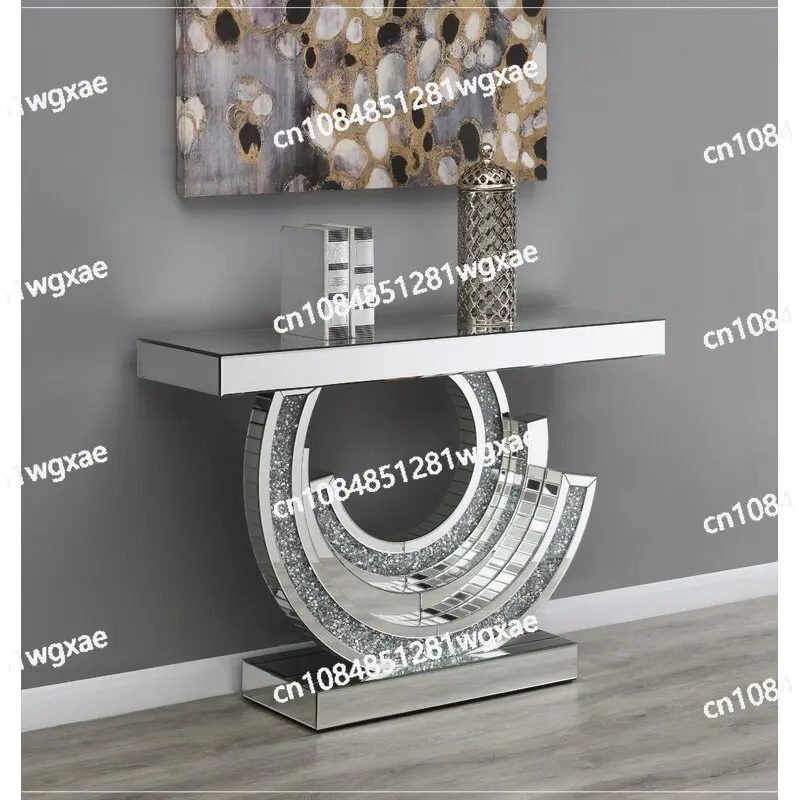 The Sparkling Diamond Mirror Control Desk At The Entrance of The Home Decoration Hall