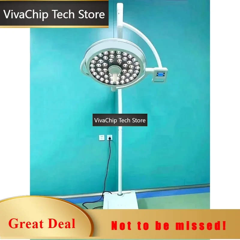 VivaCTFloor Standing Veterinary Shadowless Light Deluxe Arm LED500 Operating Light Mobile Medical Shadowless Light For Sale