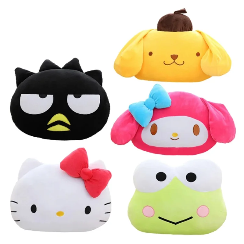 Sanrioed Mijn Melodie Keroppi Hello Kitty Pom Warm Hand Pluche Cartoon Plushie Gevulde Kussenpop Schattig Meisje Kerstcadeau