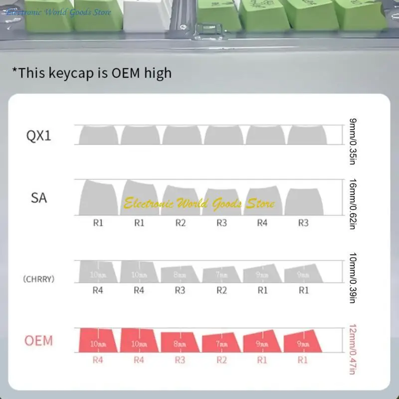 أغطية مفاتيح كورية قابلة للتخصيص XDA/OEM أغطية مفاتيح لـ 61/68/75/87/98/104/108 أغطية مفاتيح ميكانيكية سهلة التركيب #5
