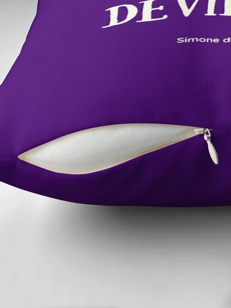 On ne na?t pas femme: on le devient. Simone de Beauvoir Throw Pillow Decorative Cushion Cushions Cover pillow