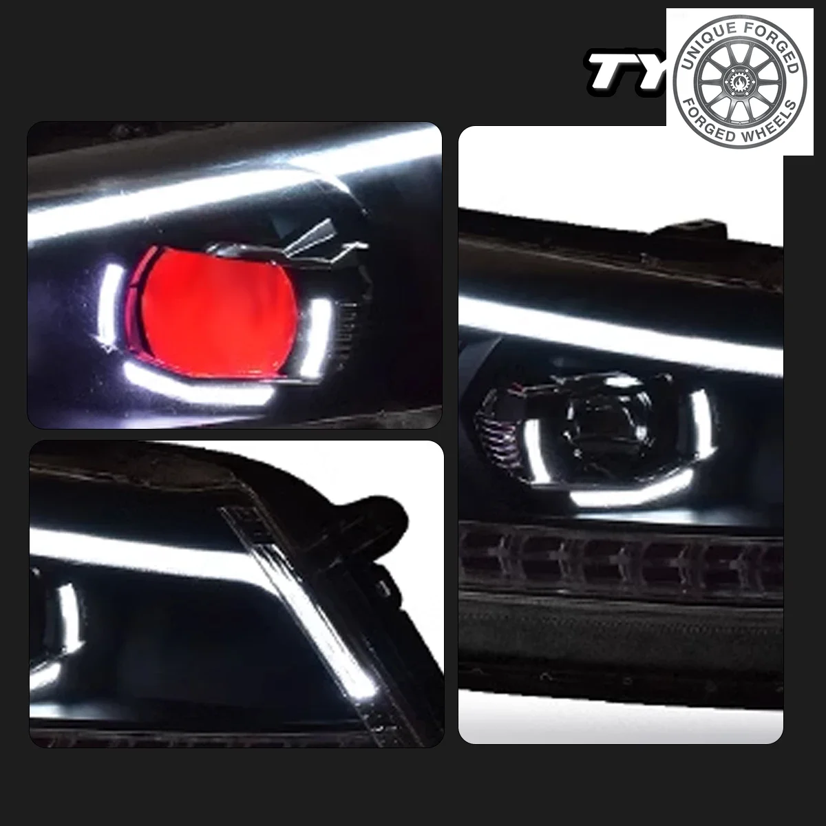 

BC Car For Accord 8th Headlight 2008-2012 Upgrade Modified to New DRL Dynamic Turn Signal LED Headlight Auto Accsori