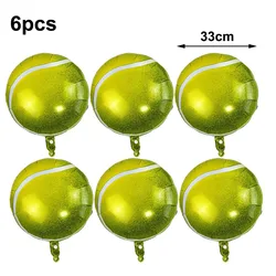 Inflatable Tennis Racket Balloons Sports Theme Birthday Decorations for Sports Party ennis Ball Foil Balloons Decoration