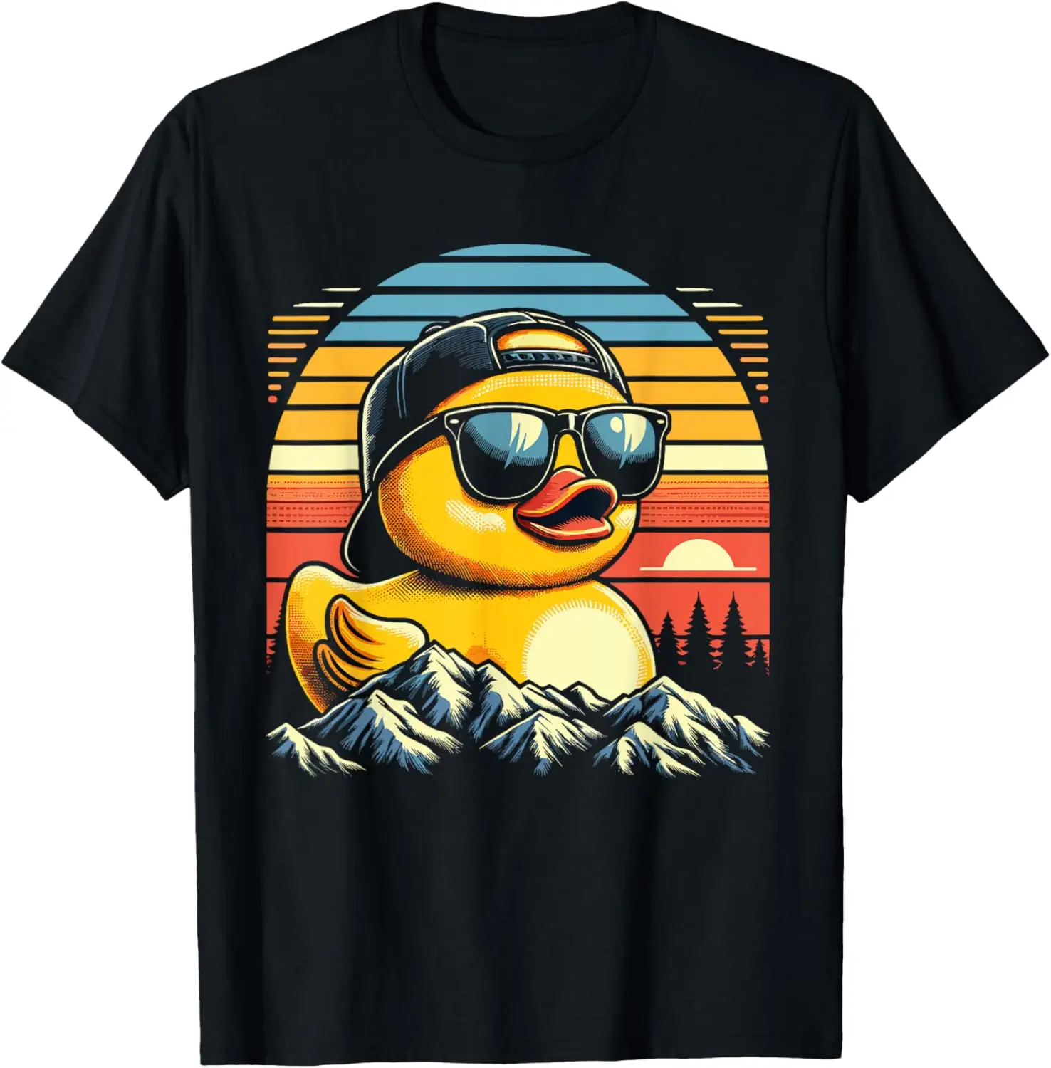 Cool Rubber Duck Costume For Men Adults Kids Cute Duckie T-Shirt