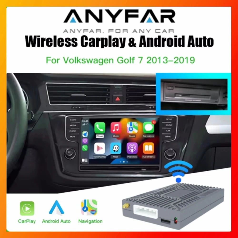 

Wireless Carplay Android Auto for Volkswagen GTI Golf7 Tiguan Passat B8 Teramont Polo MIBI System Support Camera Multimedia