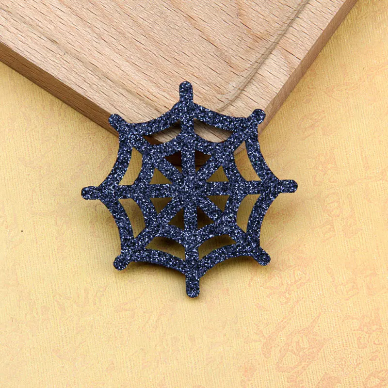 100 Stück Filzstoff-Cartoon-Halloween-Spinnen-Applikationen für Halloween-Dekoration, DIY-Haarspangen-Accessoires, Aufnäher – Detail 10
