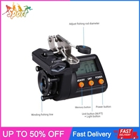 Fish Line Counter 199.9m-999.9m Roller Type Electronic Screen Adjustable Digital Measure Instrument Fishing Line Accessories