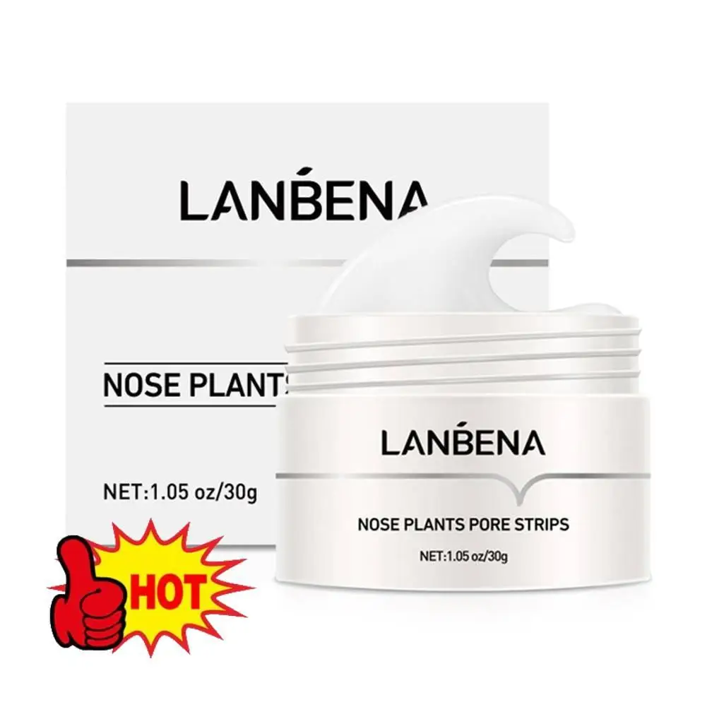 Lanbena Mee-Eter Verwijderaar Crème Papier Plant Porie Strips Neus Acne Reiniging Zwarte Stippen Afpellen Moddermasker Behandelingen Dropshipping