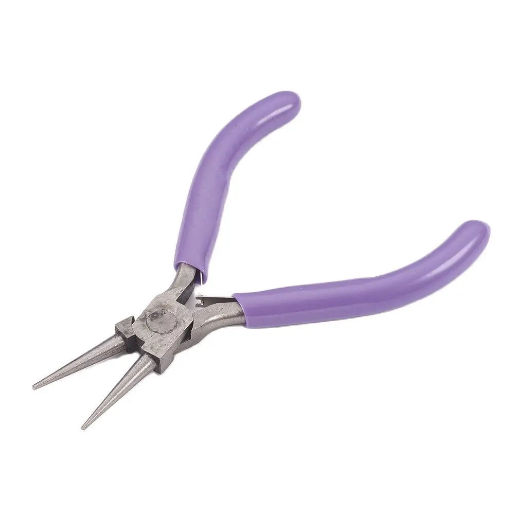 Pandahall – pince Lilac en acier inoxydable, 1 pièce, polissage de couleur, pince en acier au carbone, ensemble de pinces à aiguille, outil à main pour la fabrication de bijoux