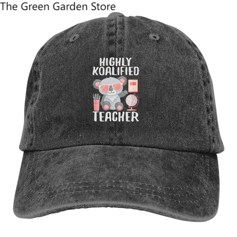 

Washed Men's Baseball Cap Teacher Highly Trucker Snapback Caps Dad Hat Australian Koala Golf Hats