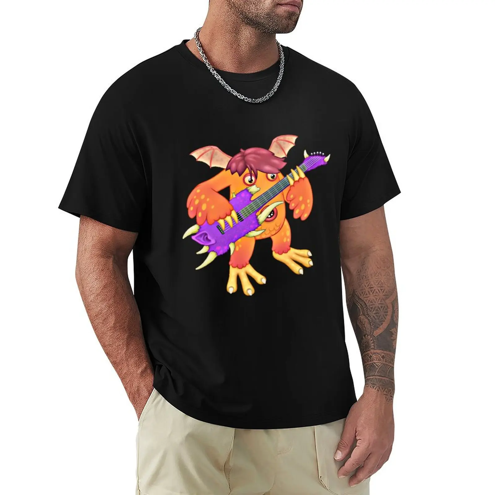 

My Singing Monsters character Riff T-Shirt oversize t-shirts man graphic tee shirt summer clothes T-shirt men