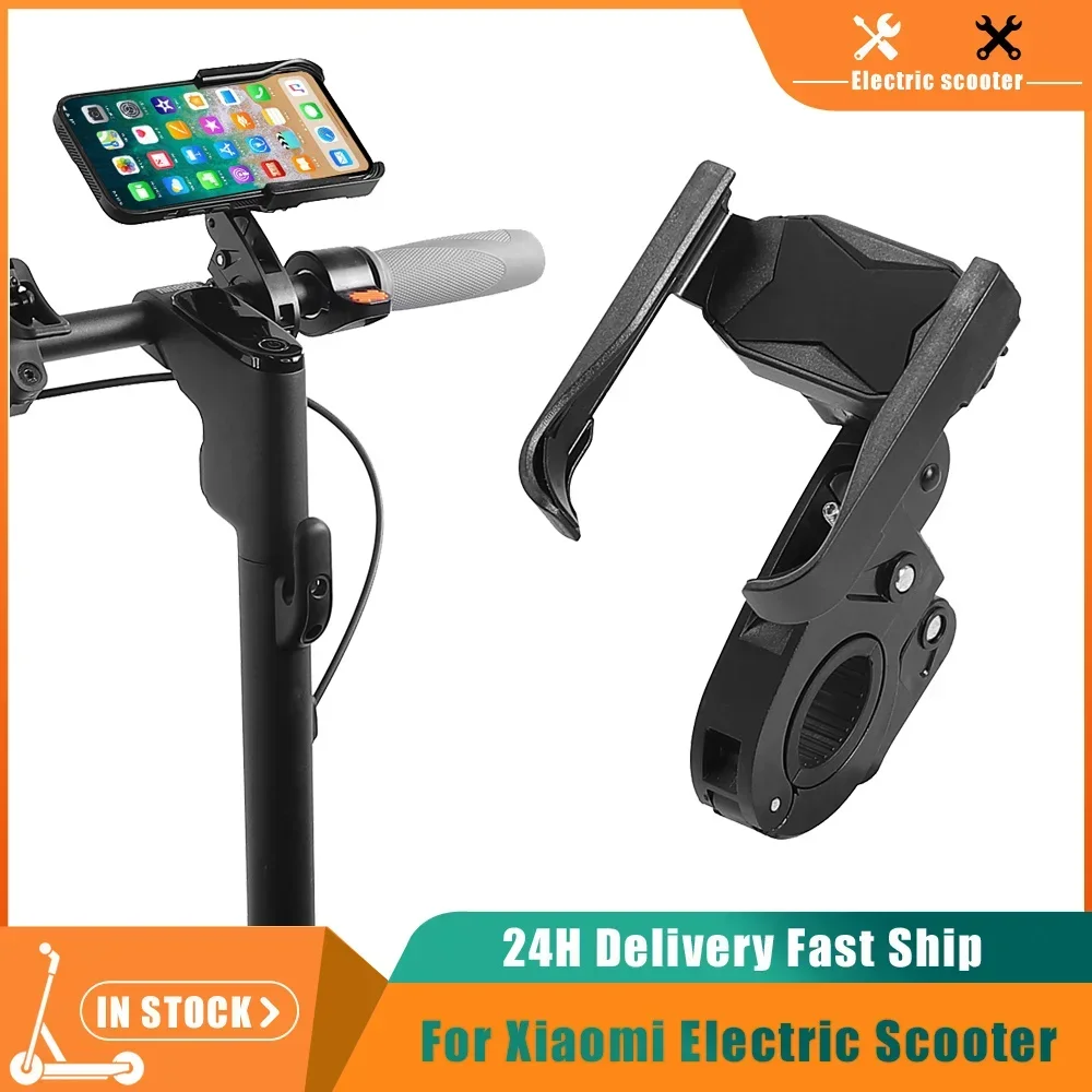 Image of Handyhalterung GPS-Halterung Mobiltelefonständer für Ninebot F20 F2 F3 F3 Pro E22 E25 Elektroroller Lenkerhalterung Rutschfester Clip