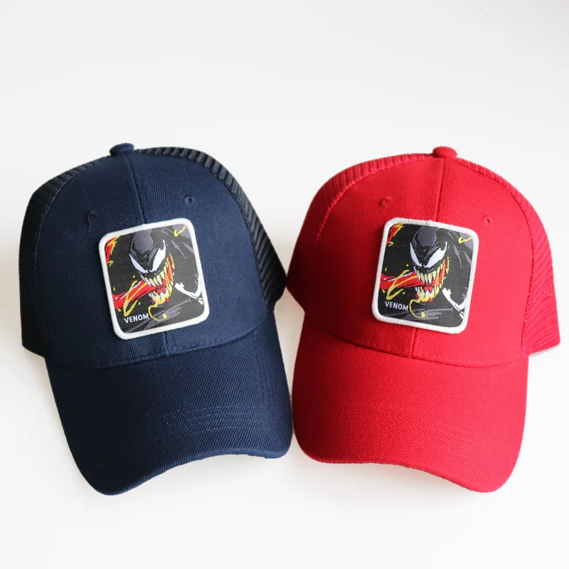 Cartoon New Anime Iron Man Venom Spiderman Duck Snapback Kids Cotton Baseball Cap Adult Men Women Hip Hop Dad Mesh Trucker Hats