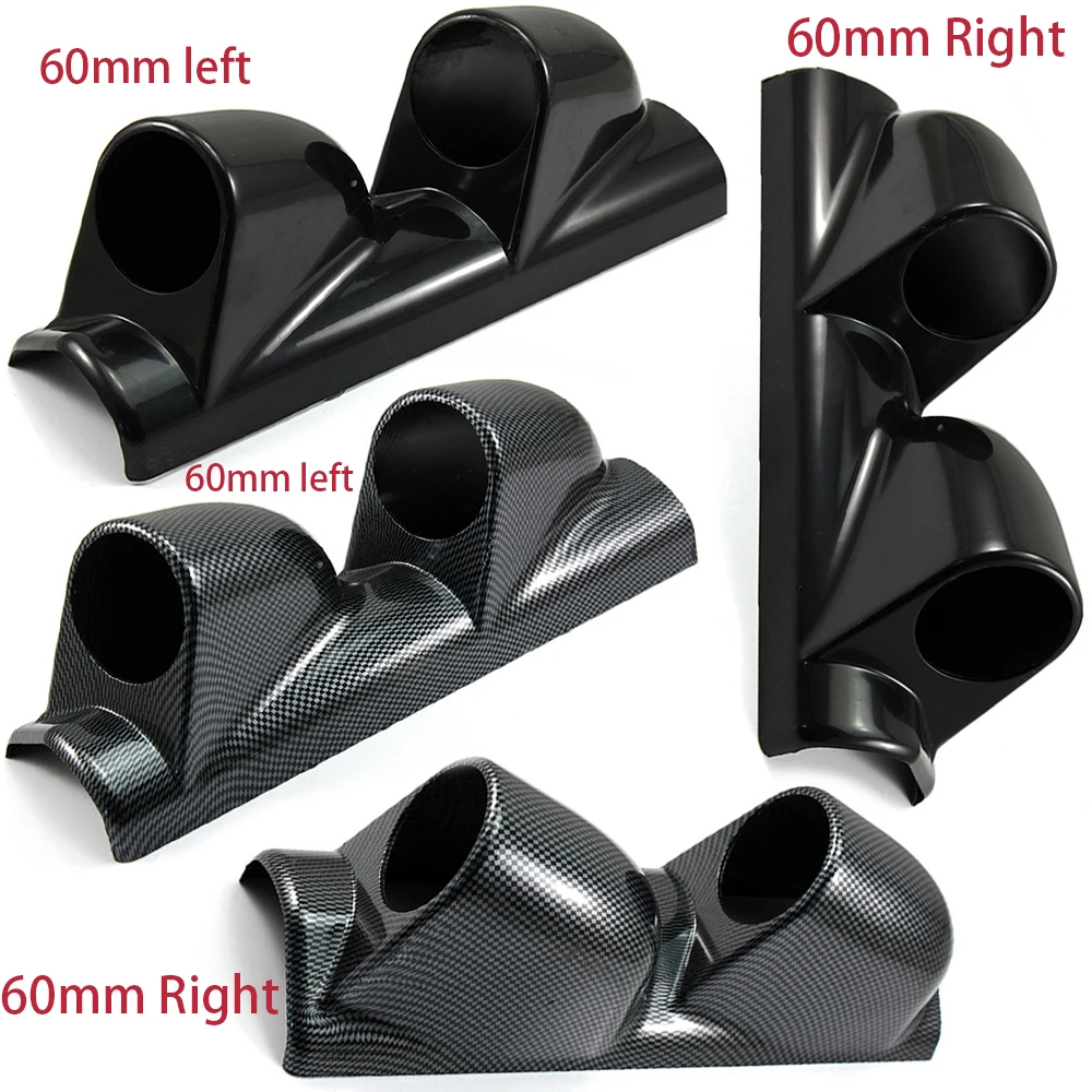 

60MM Universal two Hole Auto Modified Instrument Meter Rack, Car Gauge Holder for 2.5Inch Double Hole