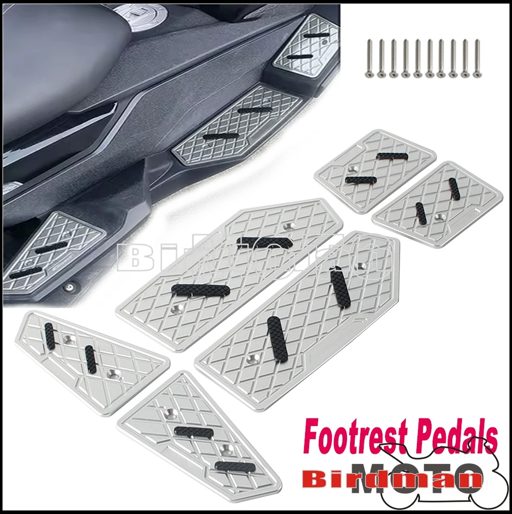 

For BMW C 400GT C400GT C400 GT 18‑24 Modified Aluminum Anti‑Slip Footrest Pegs Pads Anodized Scooter Footrest Pedals Accessories