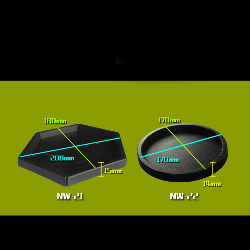 

Hexagonal Pet Reptile Feeder Black Durable Water Food Bowl for Lizard Turtle Cricket Feeding Supplies Pet Reptile Feeder