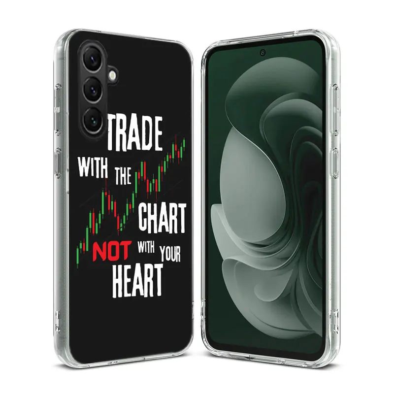 Day Trader Trader Trading Clear Phone For Samsung Galaxy A55 A35 A25 A15 A05S A04S A14 A24 A34 A54 A03S A13 A23 A33 A53 A73 A9 A