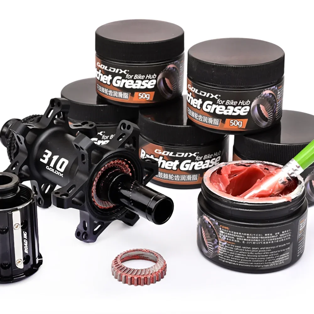 AliExpress NONE GOLDIX 50g Bike Hub Lubricating Oil Hub Bearing Ratchet Pawl Special Grease Lipid Elements for Mountain Road Bikes Accessories