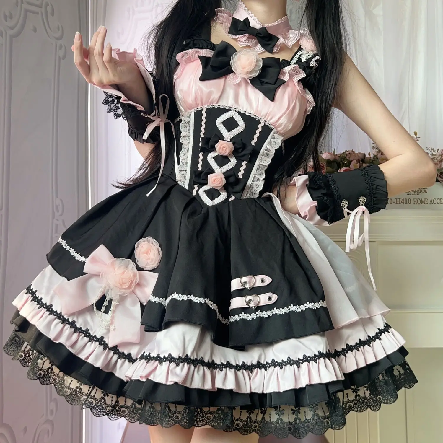 Coalfell Sweetheart Lolita Multicolor Dress Lolita Cat Original New Shadow Rose Victoria Lolita