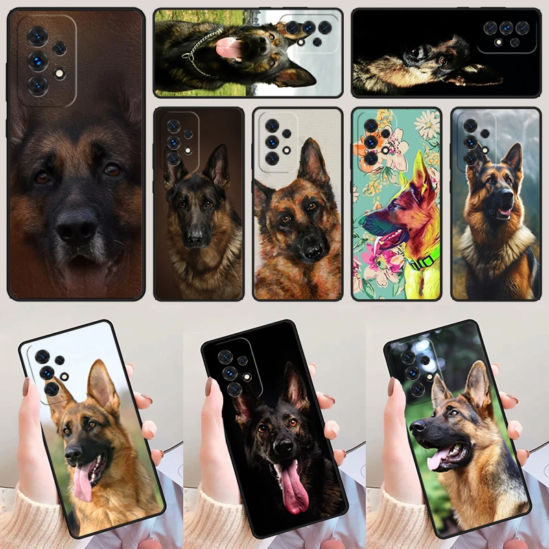 German Shepherd Dog For Samsung Galaxy A52 A72 A73 A20e A21S A50 A70 A11 A12 A42 A31 A40 A51 A71 A32 A80 A91 Phone Case