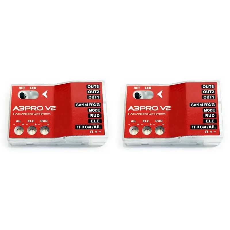 

НОВИНКА: 2X A3 Pro V2 6-осевой гироскопический стабилизатор / контроллер полета для радиоуправляемых самолетов с фиксированным крылом/дельта-крылом, V-образным хвостовым оперением, для управления элеватором