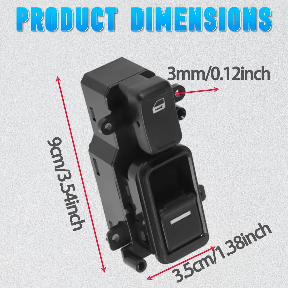 مفتاح تحكم رئيسي لنافذة الطاقة الكهربائية أمامي يسار/يمين لهوندا أكورد 2003 2004 2005 2006 2007 35760SDAA21 35750SDNA03 #3