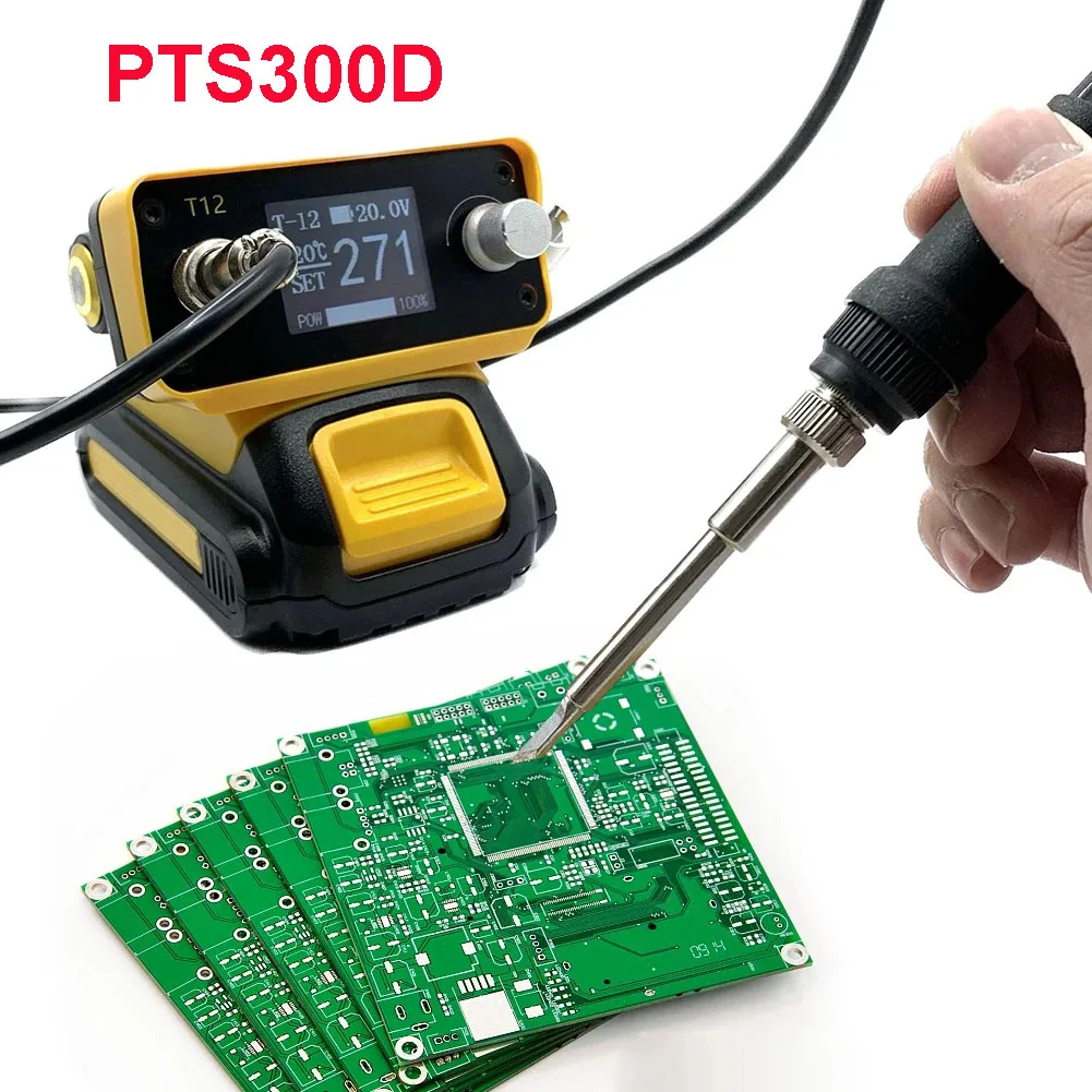 PTS300D Cordless Soldering Station T12 Tool For Dewalt 20V Max Li-ion Battery For Makita for Milwaukee for Bosch Electric Solder