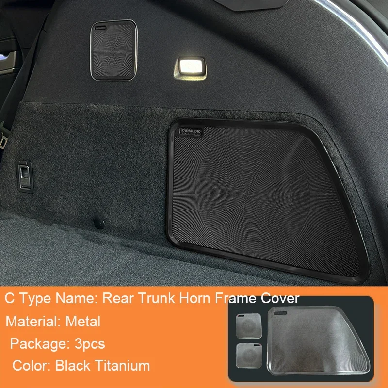 

For BYD SEALION 7 EV 2024-2026 LHD Car ABS Interior Horn Decoration Cover Inner Door Trunk A-Pillar Horn Frame Auto Accessories