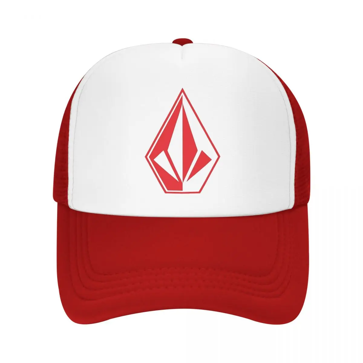 Best Red Triangle Volcom Mesh Baseball Caps Men Women Trucker Worker Hats Adjustable Sun Hats