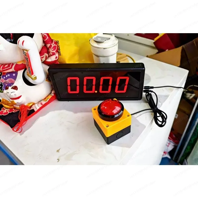 

2.3" 4‑Digit Display Digital Timer, Countdown Stopwatch & Counter with Remote for Sports Training & Speeches