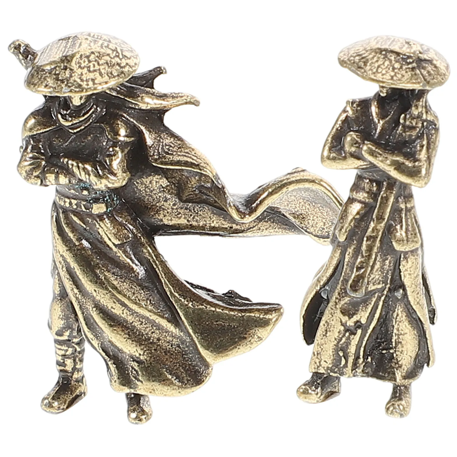 

2Pcs Micro Chinese Warrior Figures Exquisite Miniature Ancient Statues Bonsai Decor Micro Bonsai Chinese Decor