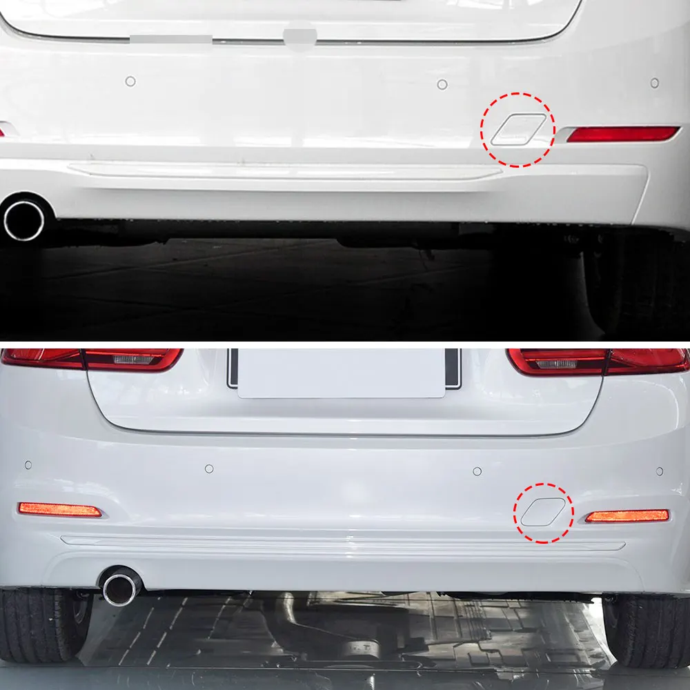 For BMW F30  Car Rear Bumper Tow Hook Cover Cap Black White For BMW 3 Series 318 320 323    330 335 51127312748 51127384417