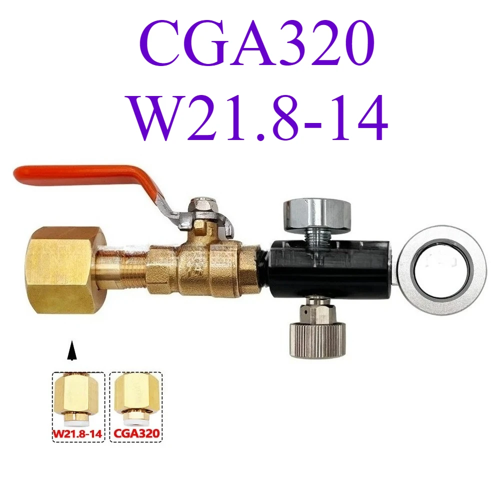 

Адаптер CO2 Sodastream DUO/Terra/Art с манометром — конвертер большого в маленький для домашней карбонации и газированных машин