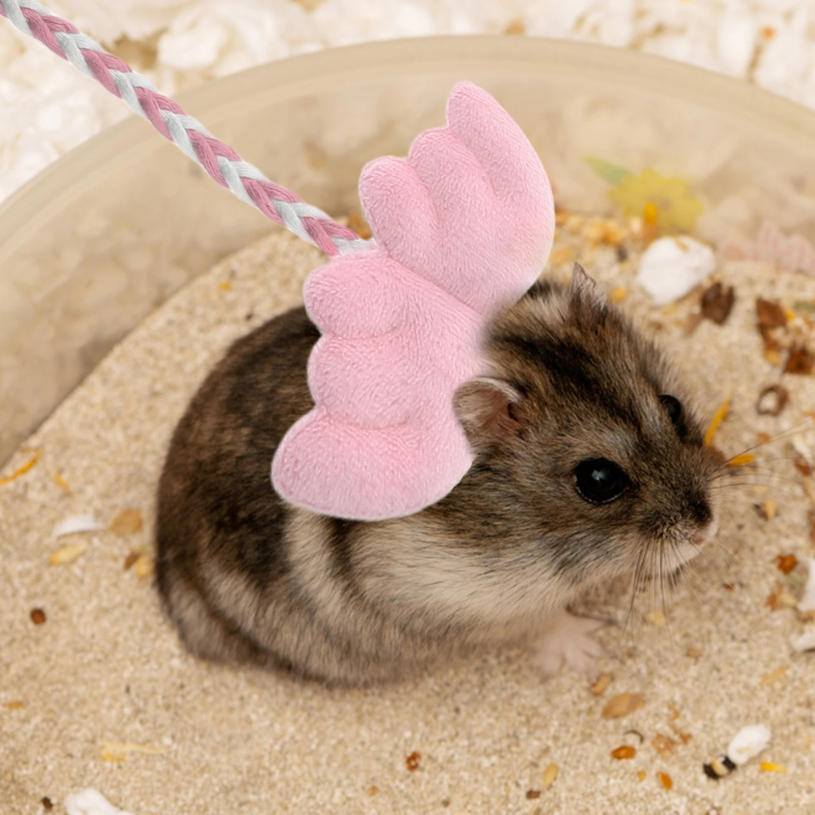 

Little Pet Traction Rope Guinea Pig Harness Chinchilla Leash Hamster Walking Gear Gerbil Adjustable Length Safety Versatile Use