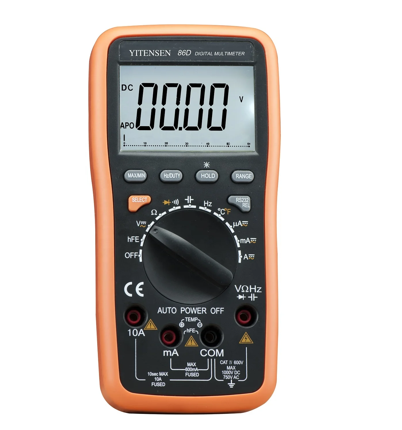 

YITENSEN 86D 3 3/4 Digit Auto Manual Range True RMS Digital Multimeter For Sale DC AC Voltage Current 1000V 10A Usb Interface