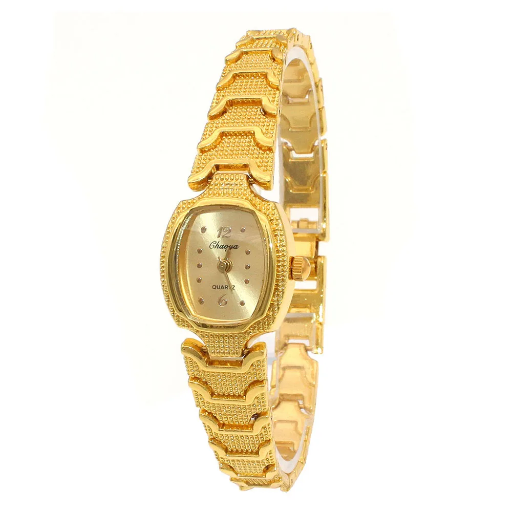 Dropshipping Mewah Wanita Gelang Jam Tangan untuk Wanita dengan Harga Murah Emas Analog Watch Dress QUARTZ Wrist Jam Jam Tangan Lucu Watch