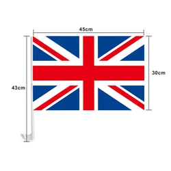 NEW 30x45cm United Kingdom UK car flag 12x18inch UK England British GB window flag bearer standard-bearer waving flags