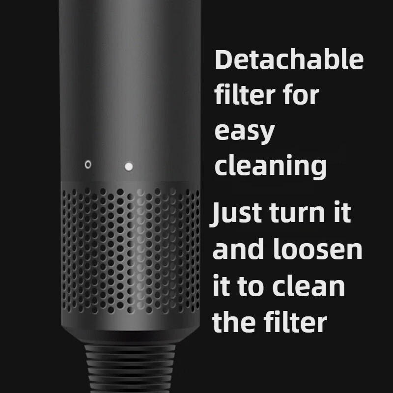 Secador de pelo sin hojas de 110V-220V, secador de pelo de iones negativos para el hogar 110000 r/min Secador de pelo de alta velocidad Silencioso Aire caliente y frío 1,8 M